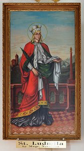 Painting of  St. Ludmila