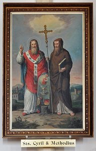 Painting of Saints Cyril and Methodius