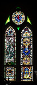 Painted glass window