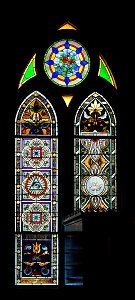 Painted glass window