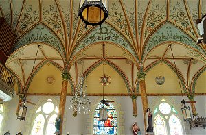 ceiling of Nativity of St. Mary Catholic Church in High Hill