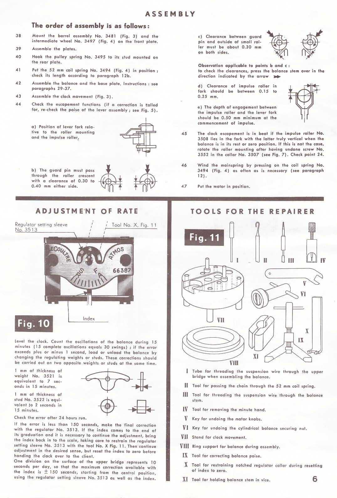 parts list for Atmos clock